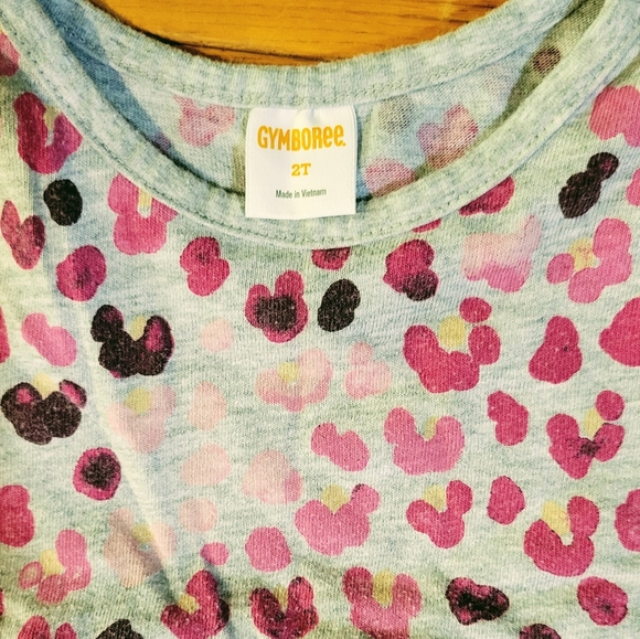 Gray and pink animal print matching set - Picture 3 of 3